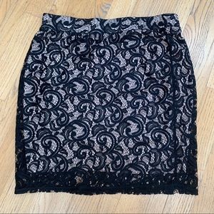 Lace Black Skirt